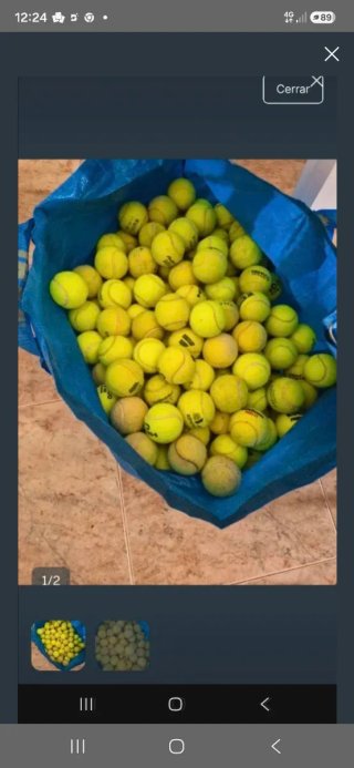 Lote de 140 pelotas de pádel