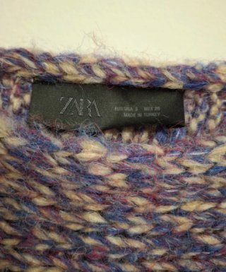 Jersey Zara de Punto Multicolor