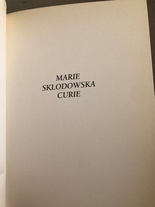 Marie Sklodowska Curie