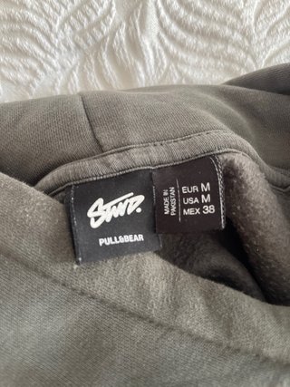 Sudadera STWD REC. verde con capucha Talla M