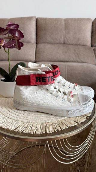 Zapatillas Retro Jeans Blancas