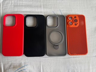 Fundas iPhone 15 Pro (4 unidades)