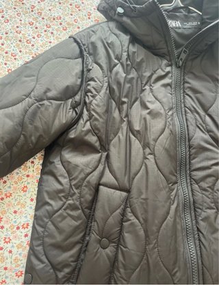 Chaqueta Acolchada Negra Zara