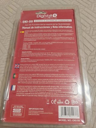 Mando a distancia DigiVolt para TV OKI