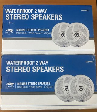 2 Pares de Altavoces Marinos Imnasa 120W