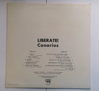 CANARIOS "LIBERATE" LP VINILO NM / TEDDY BAUTISTA