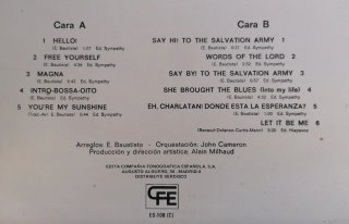 CANARIOS "LIBERATE" LP VINILO NM / TEDDY BAUTISTA