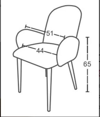 SILLA DE COMEDOR CON BRAZOS PANDA