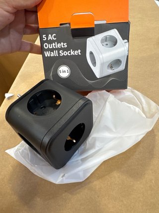 Cubo Enchufe Múltiple 5 Tomas