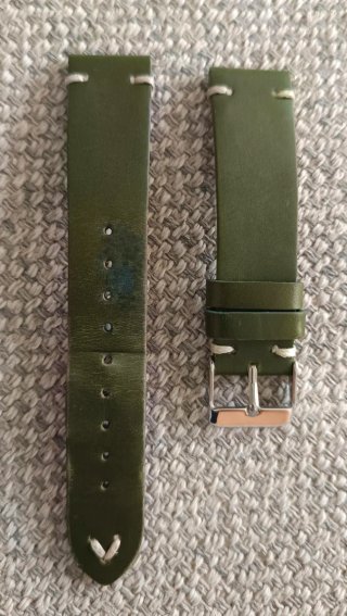 Correa Reloj Vintage 20mm Verde Militar