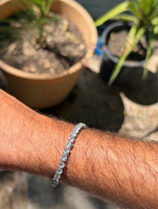 Pulsera de Acero Inoxidable y Circonita