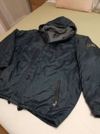Parka Zara Azul Talla XL con forro polar