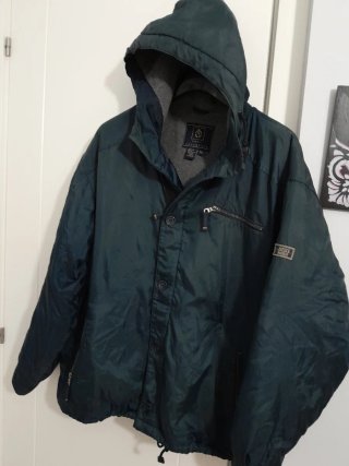Parka Zara Azul Talla XL con forro polar