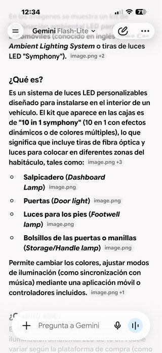 Luces LED Ambiente Interior Coche