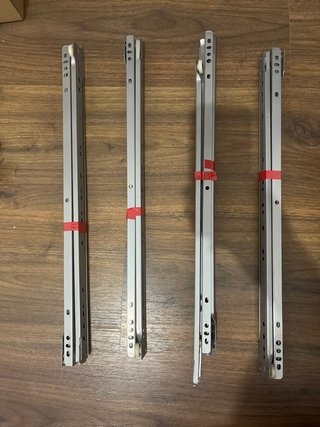 Set de 4 Guías Correderas para Cajones