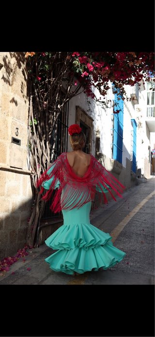 Traje de flamenca con volantes