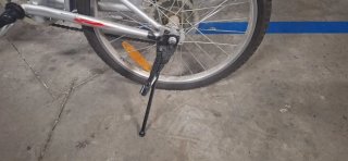 Bicicleta plegable Racer plateada
