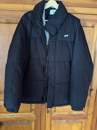 Parka Negra Pull Talla M