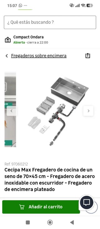 Fregadero de Cocina Acero Inoxidable