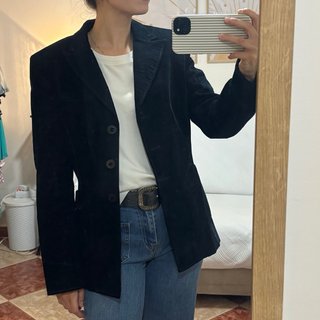Blazer de micropana Caramelo