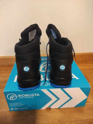 Botas de seguridad Robusta negras y azules
