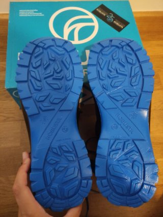Botas de seguridad Robusta negras y azules