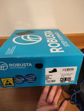 Botas de seguridad Robusta negras y azules