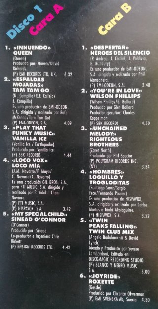 DOBLE VINILO "TOP HITS" HDS LOQUILLO QUEEN EMF
