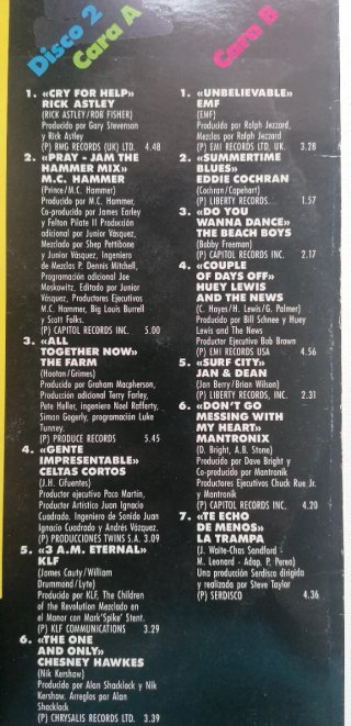 DOBLE VINILO "TOP HITS" HDS LOQUILLO QUEEN EMF
