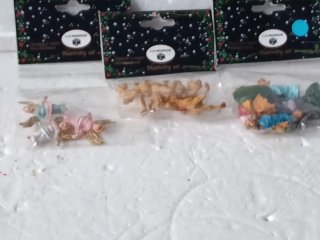 Set di 3 confezioni pastori presepe 4 cm