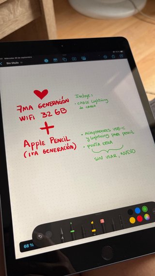 iPad 7ª Gen 32GB + Apple Pencil 1ª Gen