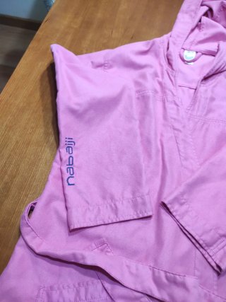 Albornoz de Microfibra Nabaiji Rosa talla s