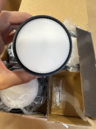 Set de 4 Focos LED de Techo Negros