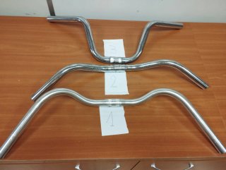 Manillar de bicicleta plateado. PRECIO UNIDAD