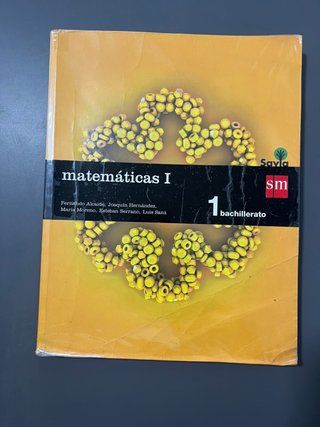Libro de Matemáticas 1° bachillerato