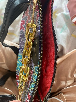 Bolso Michael Kors multicolor con cadena dorada