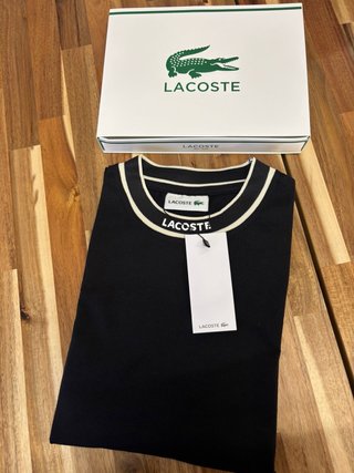Camiseta Lacoste Negra Nueva PRECIO SOLO HOY!