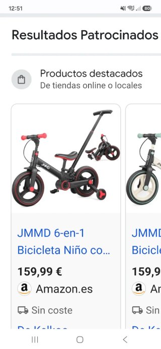 Bicicleta Infantil JMMD para Niños
