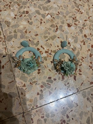 Pendientes Flamenca Flor Dorados