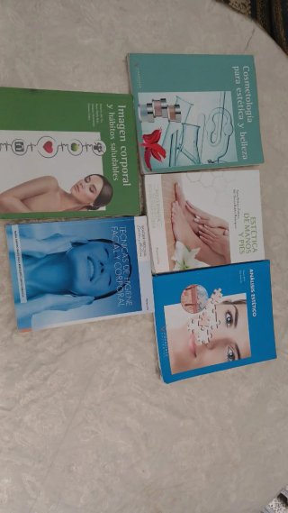 Lote 5 Libros Estética y Belleza