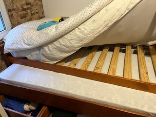 Cama Nido de Madera de Pino con 3 Cajones