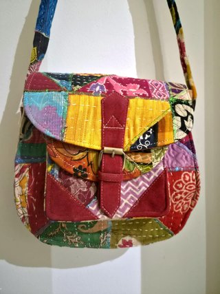Bolso patchwork multicolor