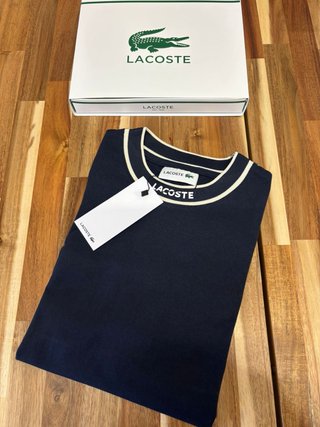 Camiseta Lacoste Azul Talla S PRECIO SOLO HOY!