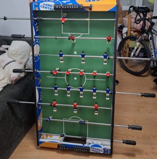 Mini Futbolín billar hockey multijuego 4 en 1