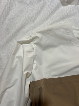 Camisa Shein Blanca y Marrón