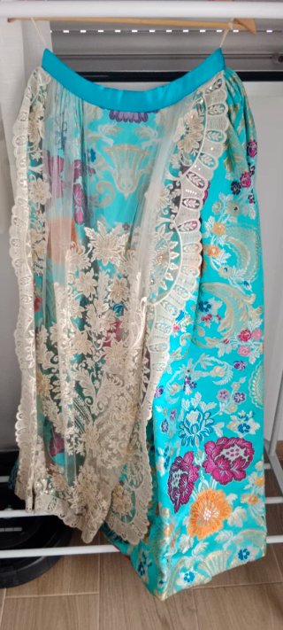 Traje de Fallera Turquesa Talla 38-40
