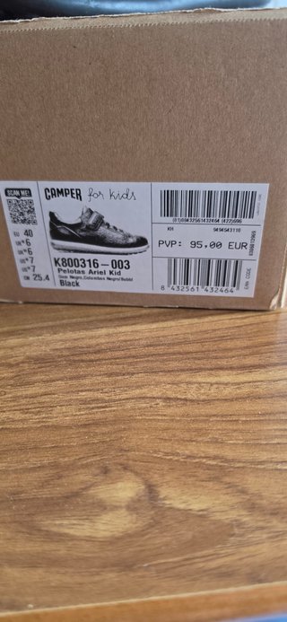 Zapatos Camper Pelotas Ariel Negros Talla 40