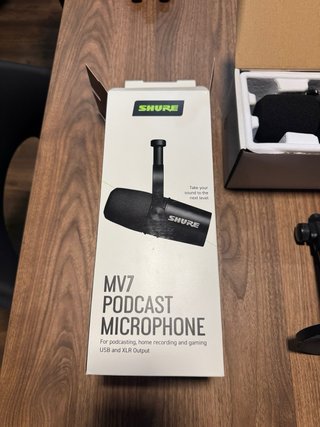 Micrófono Shure MV7 Podcast Negro