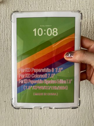 Funda 7 pulgadas eBook Amazon Kindle transparente