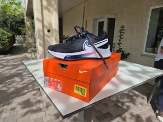 Zapatos de golf Nike negros y azules talla 37,5